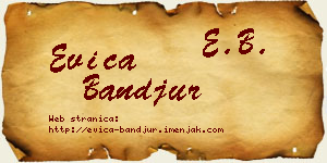 Evica Banđur vizit kartica